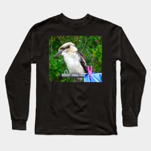 Kookaburra on the Clothesline! Long Sleeve T-Shirt